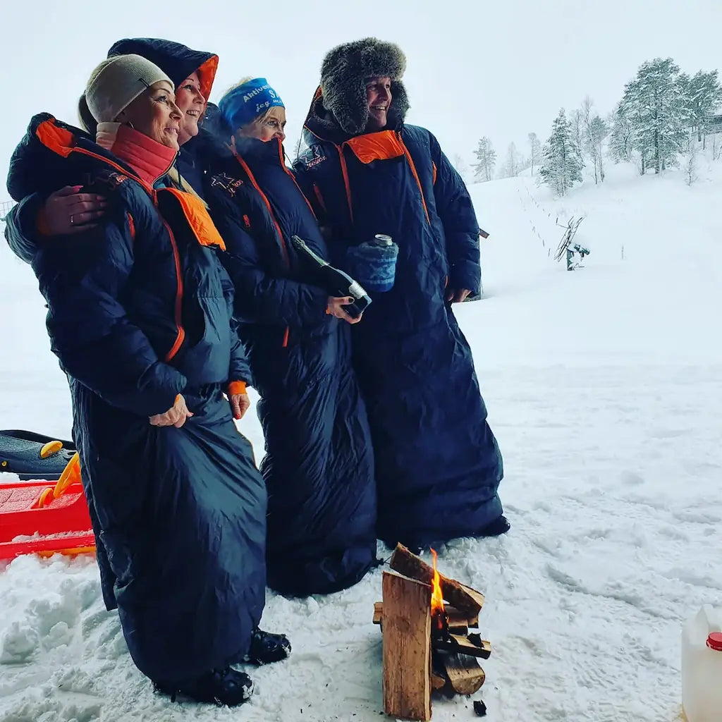 Customers enjoying the winter with Utekos